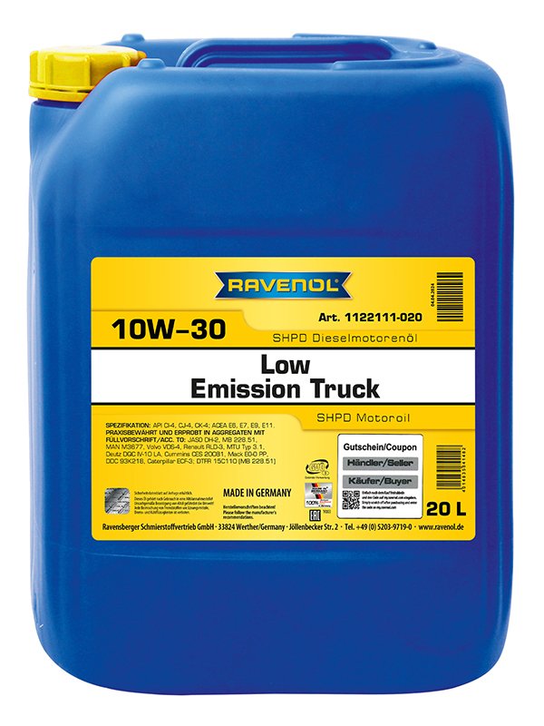 RAVENOL Low Emission Truck SAE 10W-30 20L