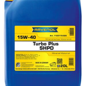 RAVENOL Turbo plus SHPD SAE 15W-40 20L