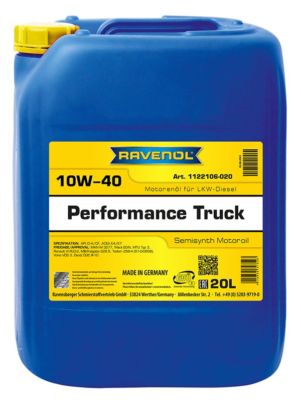 RAVENOL Performance Truck SAE 10W-40 20L