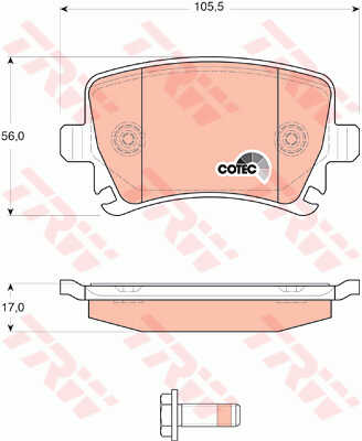 DISK PL. ZAD. VW/AUDI G-5/A4.