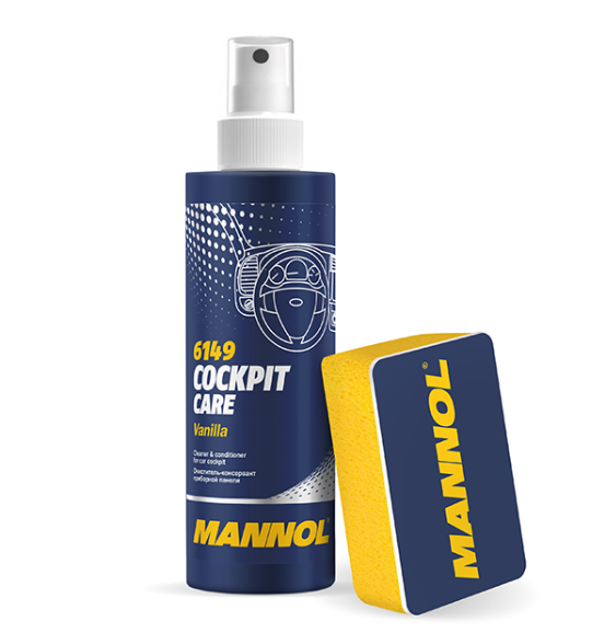 MANNOL COCKPIT SPREJ SA SPUZVICOM VANILA 250ML.  24/1