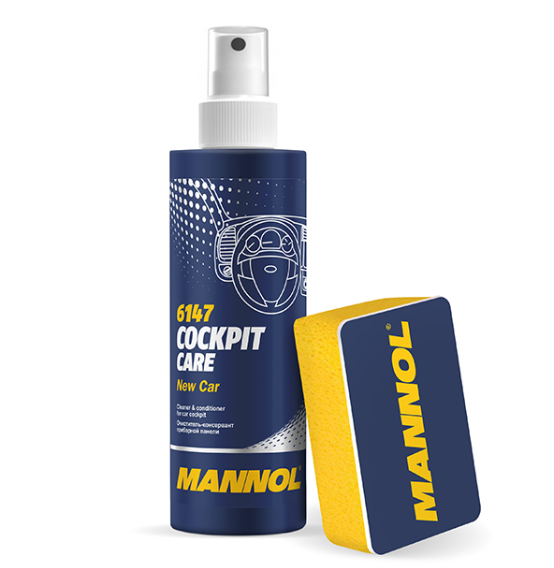 MANNOL COCKPIT SPREJ SA SPUZVICOM NEW CAR 250ML.  24/1
