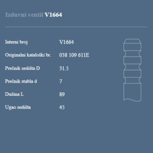 AUTOVENTIL V1664 IZ.VEN.VW TOURAN 1.9 TDI