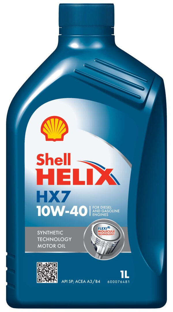 SHELL HELIX HX7 10W40 1L. 12X1L