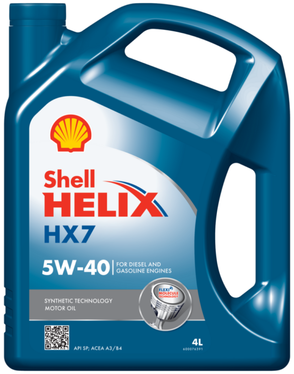 SHELL HELIX HX7 5W40 4L. 4X4L