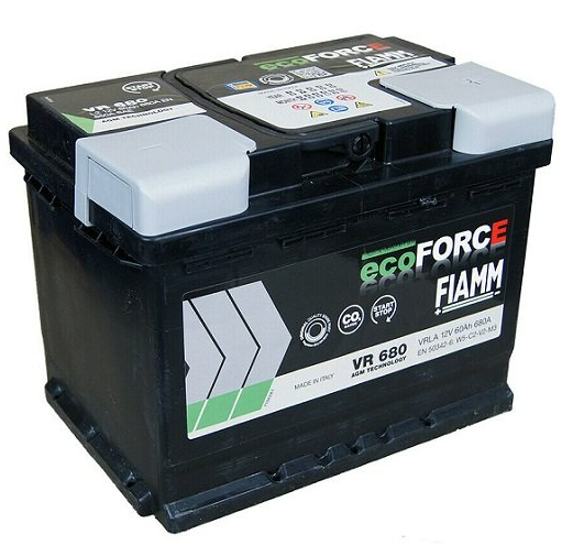 FIAMM ECOFORCE AGM START-STOP VR680 L2 60AH 680EN 242X175X190