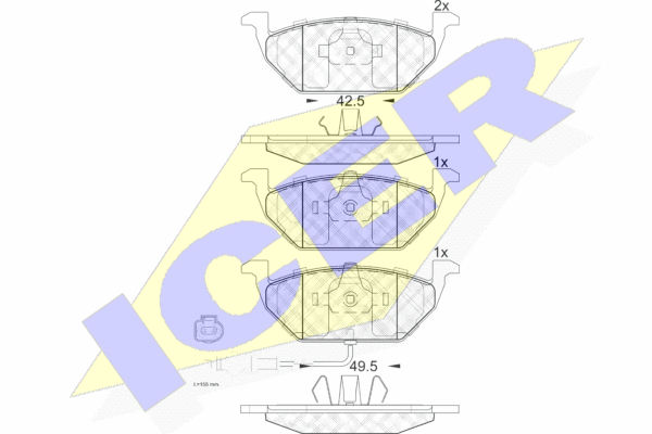 DISK PL. VW AUDI SKODA SEAT  SA KABLOM icer