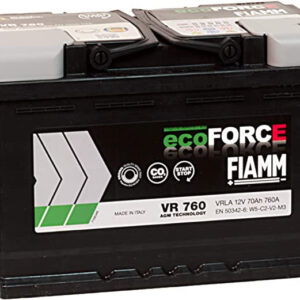 FIAMM ECOFORCE AGM START-STOP VR760 L3 70AH 760A 278x175x190