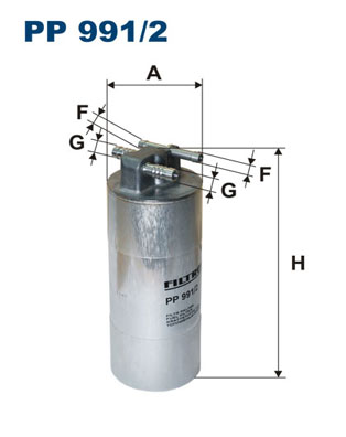 FILTER NAFTE AUDI A6 2.7 3.0 04-11 G. filtron