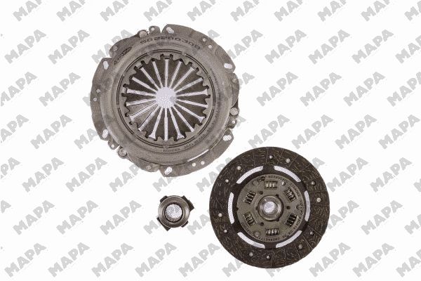 SET KVACILA KORPA LAMELA DRUK LEZAJ FI 200MM RENAULT MEGANE I 1.6 mapa
