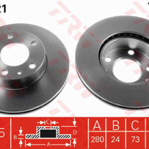 KOCIONI DISK PRED. FIAT/PSA DUCATO/JUMPER -02 FI280MM