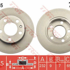 KOCIONI DISK ZAD.VW G-4 trw