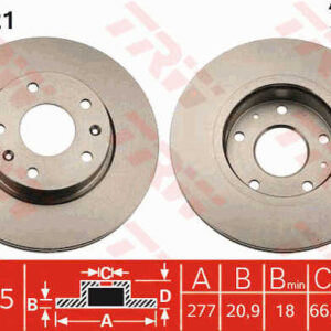KOCIONI DISK LAND ROVER FREELANDER trw