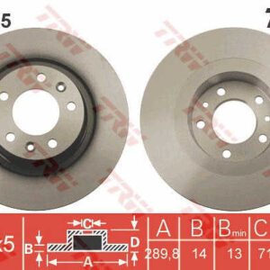 KOCIONI DISK CITROEN JUMPY / PEUGEOT EXPERT 2.0 HDI FI 290MM trw