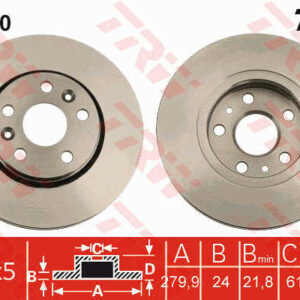 KOCIONI DISK RENAULT MEGANE II / KANGOO FI 280mm trw