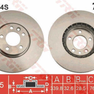 KOCIONI DISK PREDNJI VW GOLF 7/PASSAT/A3 340MM 10+ trw