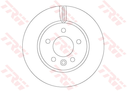 DISK PREDNJI VW CRAFTER FI 303MM trw