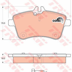DISK PL. MERCEDES A/B KLASA W169/W245 trw