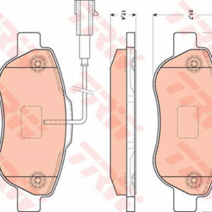 DISK PL. FIAT PANDA 1.3D JTD 03+ TRW