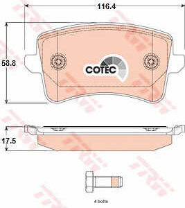 DISK PLOCICE ZADNJE AUDI A4/A5 06+ trw