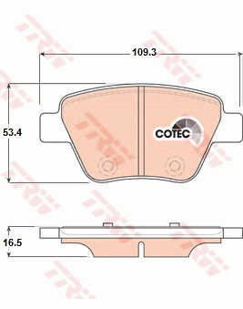 DISK PLOCICE ZADNJE VW/SKODA GOLF VI/SUPERB 06+ trw