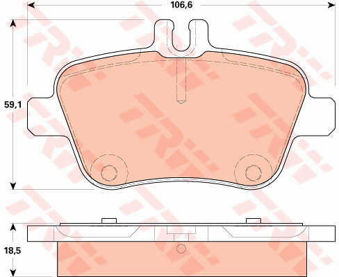 DISK PLOCICE ZADNJE MERCEDES A/B/CLA W176/W246 11+ trw