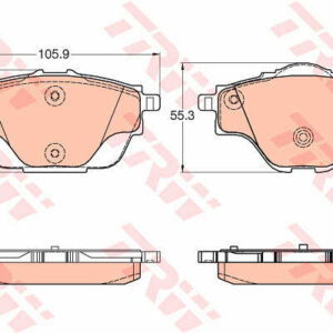DISK PL. ZADNJE PSA 308 2 13+ CITROEN C4 PICASSO 2 13+ trw