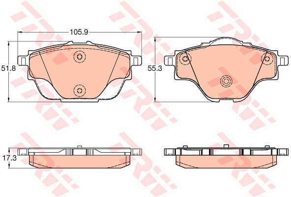 0161gdb2034.bmp.jpg DISK PL. ZADNJE PSA 308 2 13+ CITROEN C4 PICASSO 2 13+ trw