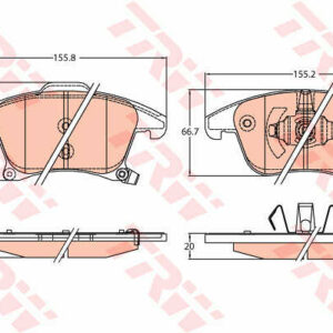 DISK PLOCICE FORD MONDEO V 2.0TDCI 14-15 PRED. trw