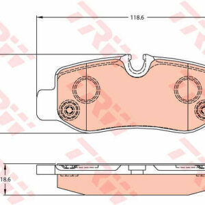 DISK PL. ZAD. MERCEDES VITO W447 trw