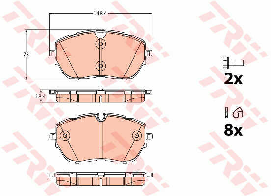 DISK PLOCICE PREDNJE PEUGEOT 308 13+ BOSCH SIS. trw