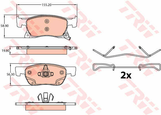 DISK PLOCICE PREDNJE OPEL ASTRA K B16 1.6CDTI 15G. trw