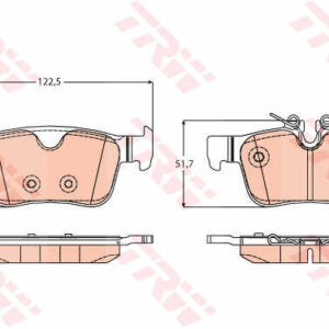 DISK PLOCICE VOLVO S90 II/V90 II 2.0 16G. ZAD. trw