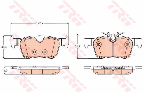 DISK PLOCICE VOLVO S90 II/V90 II 2.0 16G. ZAD. trw