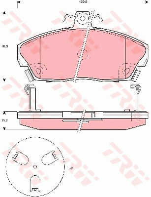 DISK PL. HONDA/ROVER CIVIC VI/400/800/45/200 trw