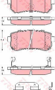 DISK PLOCICE ZADNJE HYUNDAI/KIA I30/CEED/ACCENT trw
