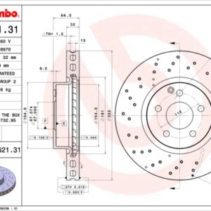 09.a621.31.jpg KOCIONI DISK PREDNJI MERCEDES C W204 E W212 322 MM brembo