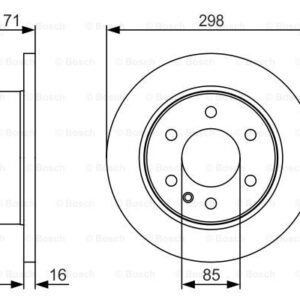 KOCIONI DISK ZAD. MERCEDES SPRINTER 298MM 06+