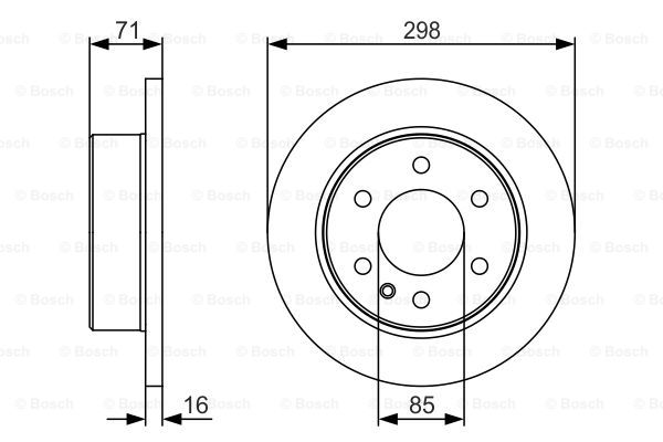 KOCIONI DISK ZAD. MERCEDES SPRINTER 298MM 06+
