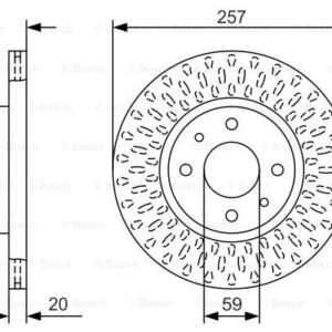 KOCIONI DISK FIAT/ALFA TIPO/155/DEDRA 89+ 257MM