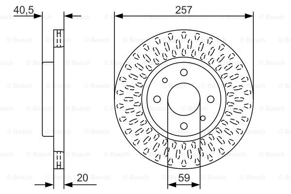 KOCIONI DISK FIAT/ALFA TIPO/155/DEDRA 89+ 257MM