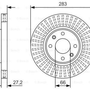 KOCIONI DISK PSA PARTNER/BERLINGO 96+ 283 MM VECI