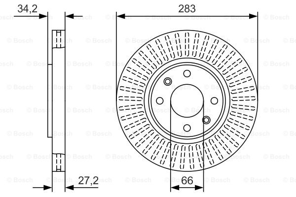 KOCIONI DISK PSA PARTNER/BERLINGO 96+ 283 MM VECI