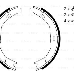 PAKNE MERCEDES C-CLASS W204 07+ 170X25MM sa oprugicama set bosch