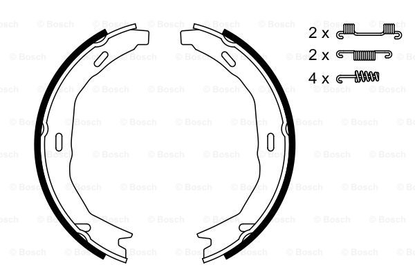 PAKNE MERCEDES C-CLASS W204 07+ 170X25MM sa oprugicama set bosch