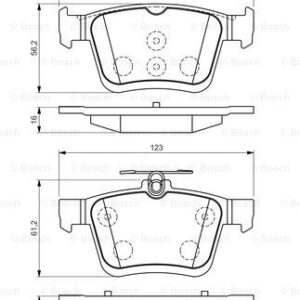 DISK PL. ZAD. VW/AUDI GOLF VII/ A3 12+ Bosch