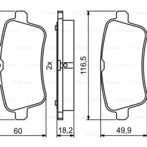 DISK PLOCICE MERCEDES M-CLASS/GLE (W166) bosch