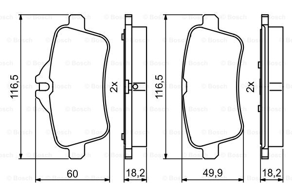 DISK PLOCICE MERCEDES M-CLASS/GLE (W166) bosch