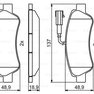 DISK PL. BOXER/JUMPER/DUCATO 06+ bosch