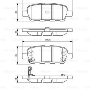 DISK PL.ZAD. RENO KOLEOS NISSAN QUASHQAI